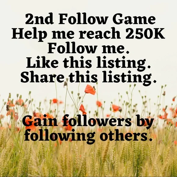 2nd Follow Me Game Help Me Reach 250K. - Picture 1 of 1